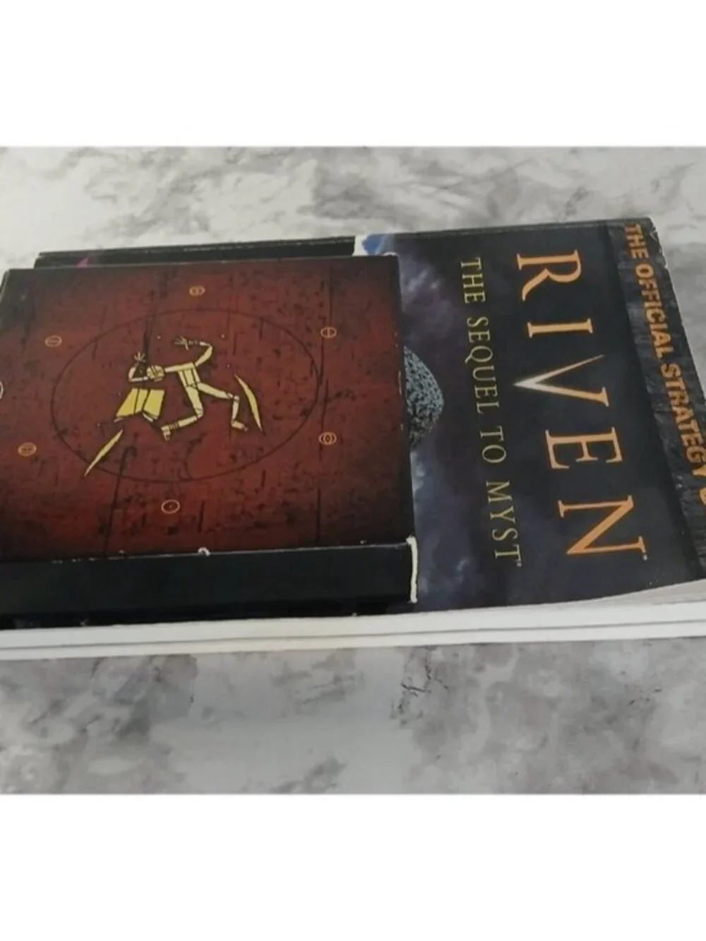 Riven The Sequel to Myst PC Game + Official Strategy Guide Complete 5 Disc